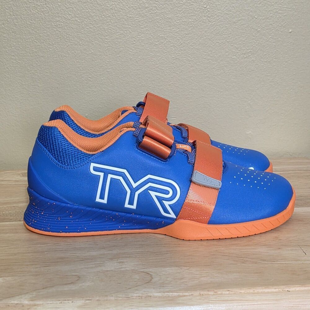 TYR L-1 Lifter Lifting Shoes Blue Orange Men's Size 9 Women's 10.5